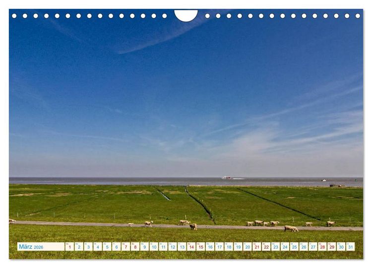 Produktbild: Cuxhaven, Landschaften zwischen K&uuml;ste und Heide (Wandkalender 2026 DIN A4 quer), CALVENDO Monatskalender