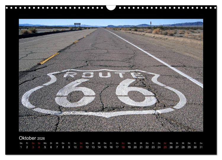 Produktbild: Get Your Kicks on Route 66 (Wandkalender 2026 DIN A3 quer), CALVENDO Monatskalender