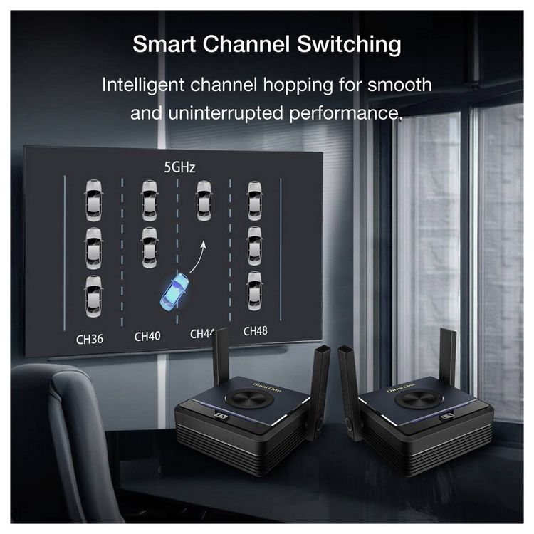 Produktbild: EZCast Omni One Wireless HDMI Extender HDMI&reg;, USB-C&reg; (DP Alt Mode) HDMI Extender 800m