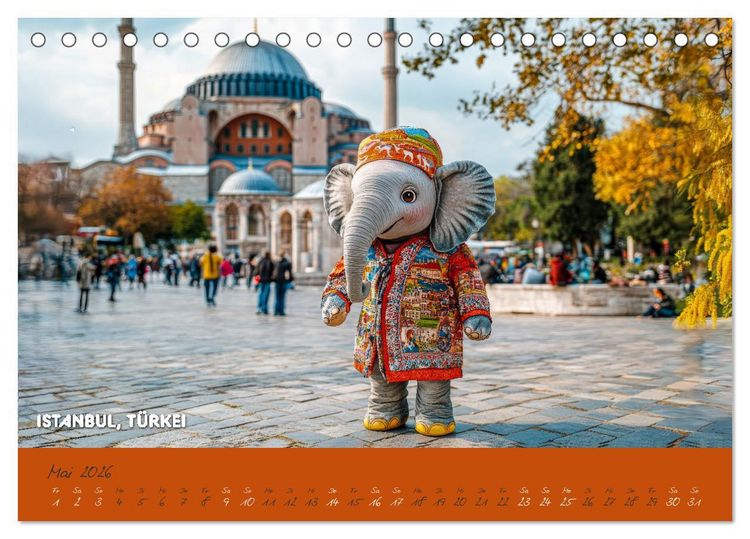 Produktbild: Die Mikrofanten auf Europareise (Tischkalender 2026 DIN A5 quer), CALVENDO Monatskalender