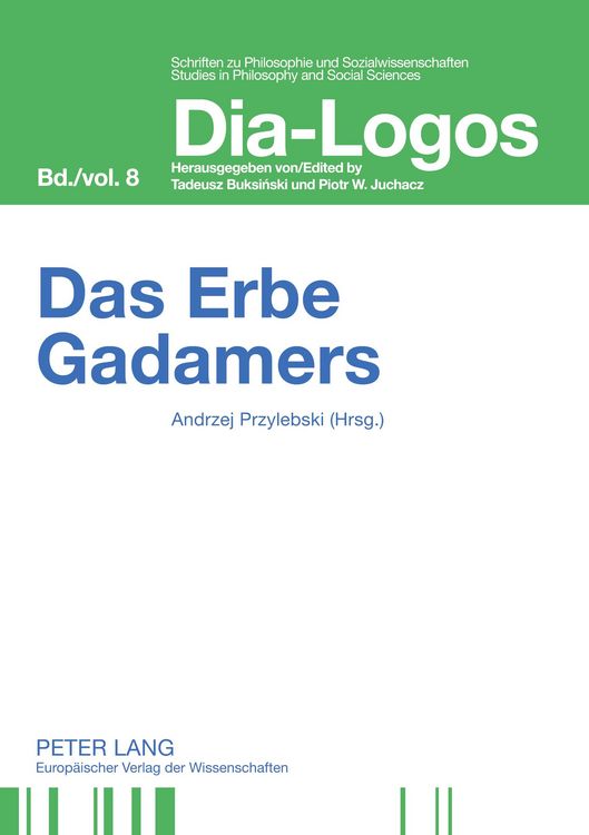 Produktbild: Das Erbe Gadamers
