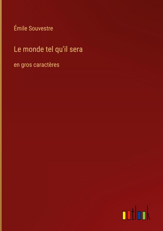 Produktbild: Le monde tel qu'il sera