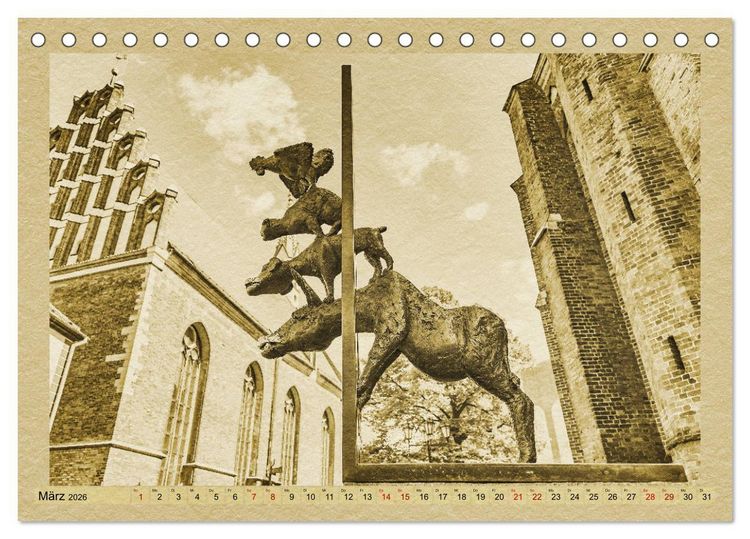 Produktbild: Riga &ndash; Ein Kalender im Zeitungsstil (Tischkalender 2026 DIN A5 quer), CALVENDO Monatskalender
