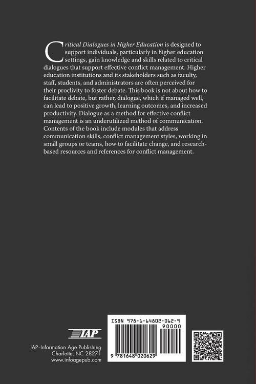 Produktbild: Critical Dialogues in Higher Education