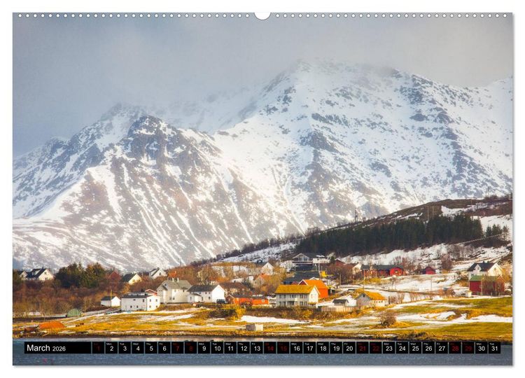 Produktbild: Lofoten. Nature Water Light (High Quality Premium Wall Calendar 2026 DIN A2 landscape),CALVENDO 12 Month Wall Calendar