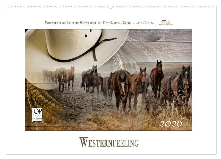 Produktbild: Western-Feeling (Wandkalender 2026 DIN A2 quer), CALVENDO Monatskalender