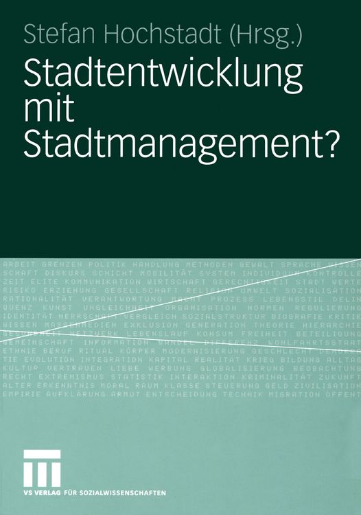 Produktbild: Stadtentwicklung mit Stadtmanagement?