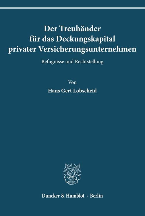 Produktbild: Der Treuh&auml;nder f&uuml;r das Deckungskapital privater Versicherungsunternehmen.