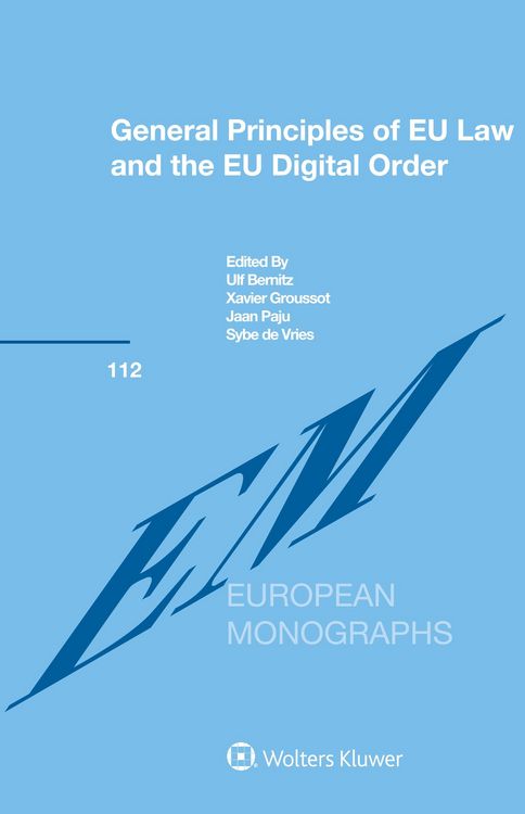 Produktbild: General Principles of EU Law and the EU Digital Order