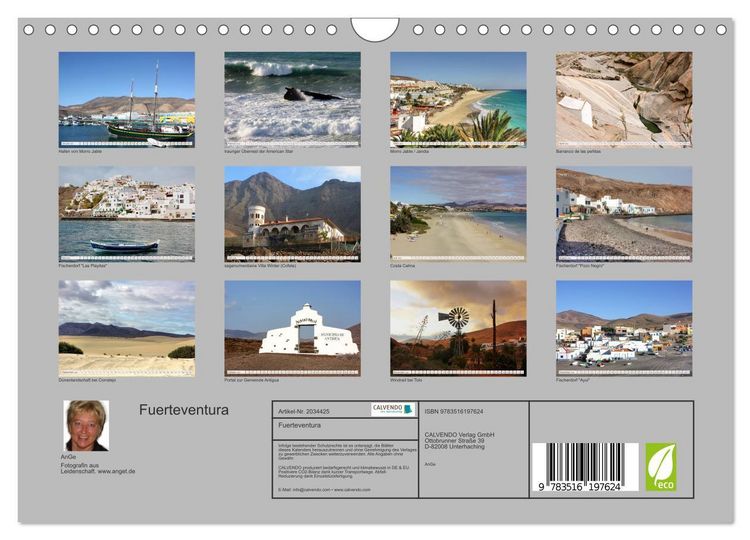 Produktbild: Fuerteventura (Wandkalender 2026 DIN A4 quer), CALVENDO Monatskalender