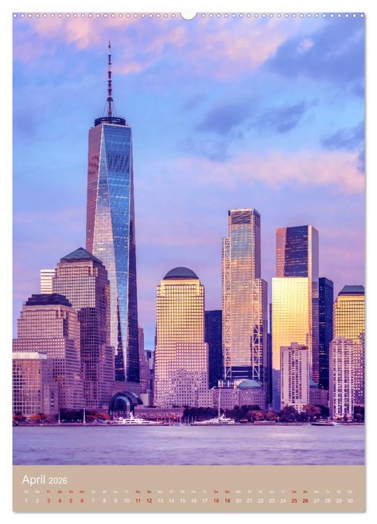 Produktbild: NEW YORK CITY Architektur und Atmosph&auml;re (Wandkalender 2026 DIN A2 hoch), CALVENDO Monatskalender