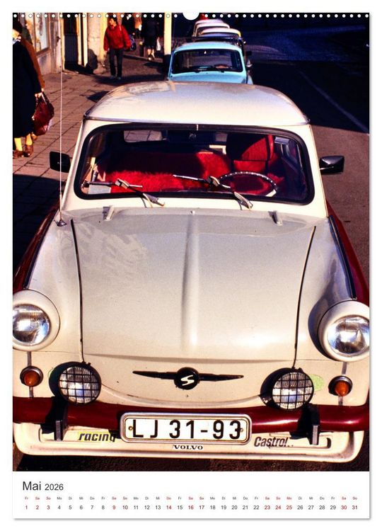 Produktbild: Auto-Land DDR - Trabant und Wartburg (hochwertiger Premium Wandkalender 2026 DIN A2 hoch), Kunstdruck in Hochglanz