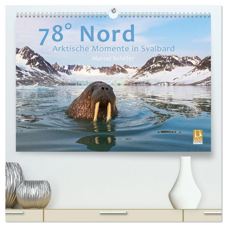 Produktbild: 78&deg; Nord - Arktische Momente in Svalbard (hochwertiger Premium Wandkalender 2026 DIN A2 quer), Kunstdruck in Hochglanz