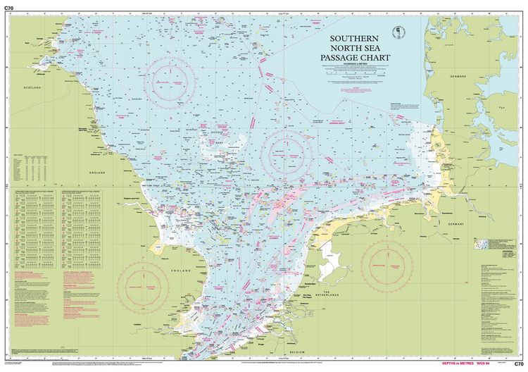 Produktbild: C70 Southern North Sea Passage Chart