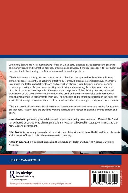 Produktbild: Community Leisure and Recreation Planning