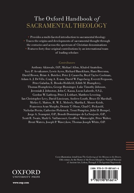 Produktbild: The Oxford Handbook of Sacramental Theology