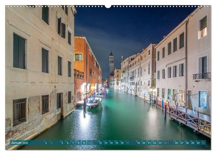 Produktbild: Venedig - Magische Lagunenstadt (Wandkalender 2026 DIN A2 quer), CALVENDO Monatskalender