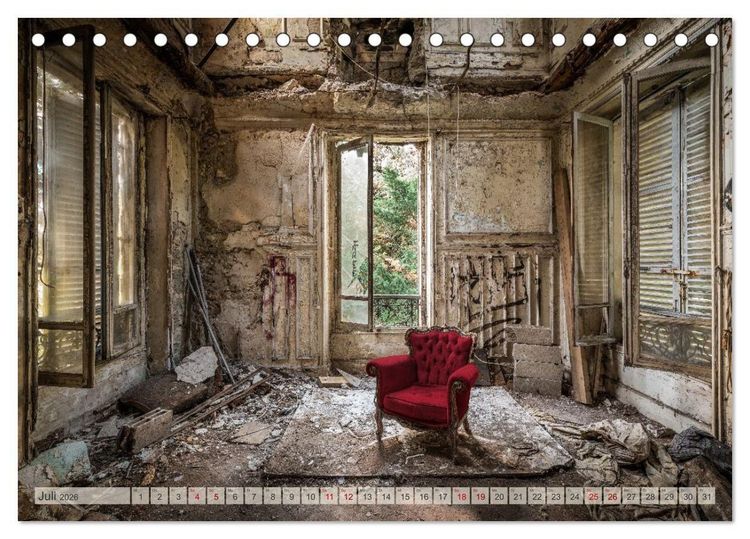 Produktbild: Lost Places - vergessene Sch&auml;tze (Tischkalender 2026 DIN A5 quer), CALVENDO Monatskalender