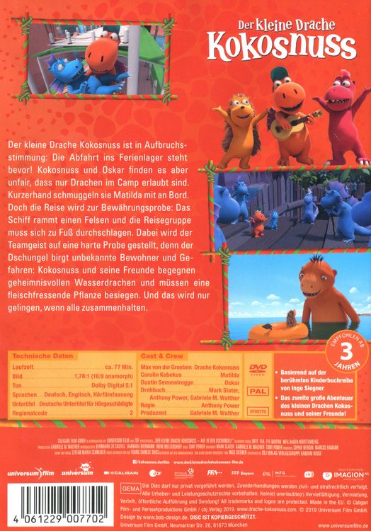 Produktbild: Der kleine Drache Kokosnuss - Auf in den Dschungel!
