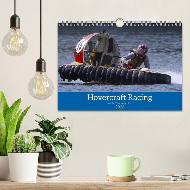Produktbild: Hovercraft Racing on the Thuringian Sea (Wall Calendar 2026 DIN A4 landscape), CALVENDO 12 Month Wall Calendar