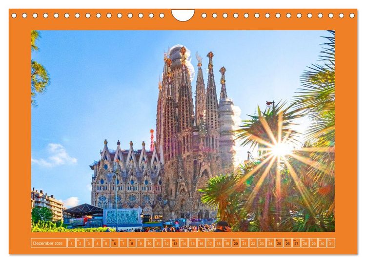 Produktbild: Ein Herz f&uuml;r Barcelona (Wandkalender 2026 DIN A4 quer), CALVENDO Monatskalender