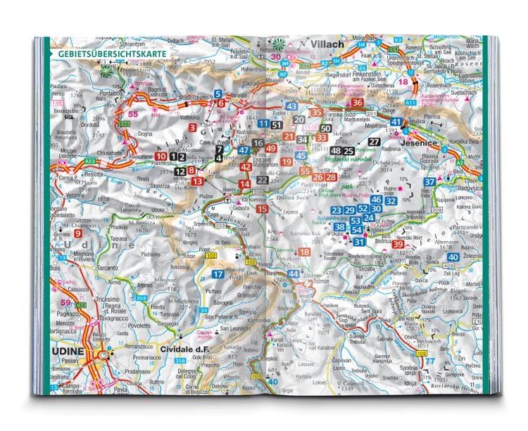 Produktbild: KOMPASS Wanderf&uuml;hrer Julische Alpen, 55 Touren