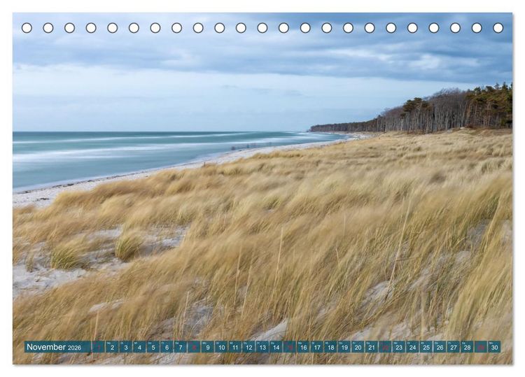 Produktbild: Dar&szlig;-Zingst Naturimpressionen (Tischkalender 2026 DIN A5 quer), CALVENDO Monatskalender