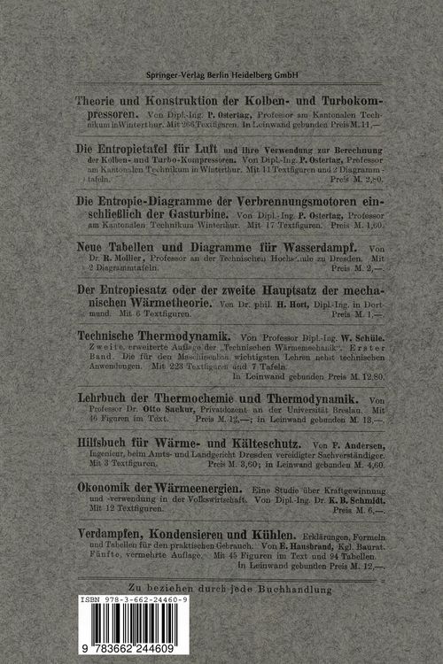 Produktbild: Berechnung der K&auml;ltemaschinen auf Grund der Entropie-Diagramme