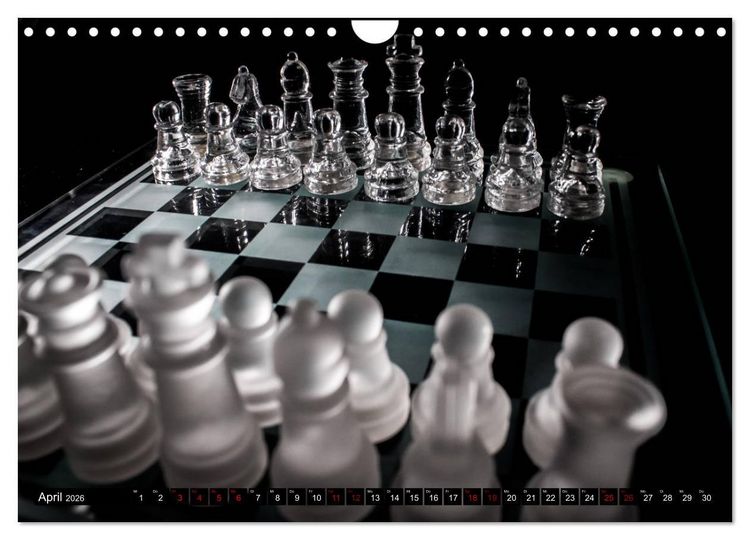 Produktbild: SCHACH - Spiel der K&ouml;nige (Wandkalender 2026 DIN A4 quer), CALVENDO Monatskalender