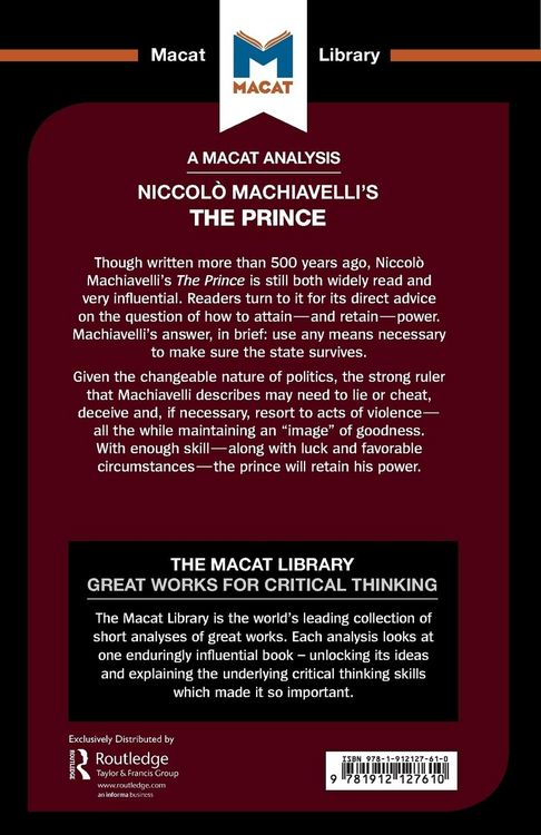 Produktbild: An Analysis of Niccolo Machiavelli's The Prince