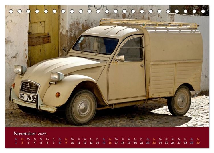 Produktbild: Citroen 2 CV Kult um die Ente (Tischkalender 2025 DIN A5 quer), CALVENDO Monatskalender