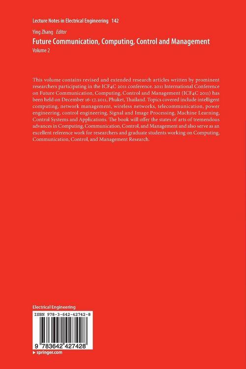 Produktbild: Future Communication, Computing, Control and Management