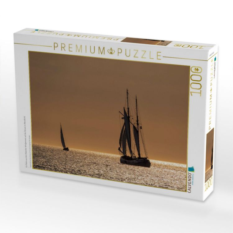 Produktbild: CALVENDO Puzzle Ein Motiv aus dem Kalender Windjammer auf der Ostsee im Abendlicht | 1000 Teile Lege-Gr&ouml;&szlig;e 64x48cm Foto-Puzzle f&uuml;r gl&uuml;ckliche Stunden