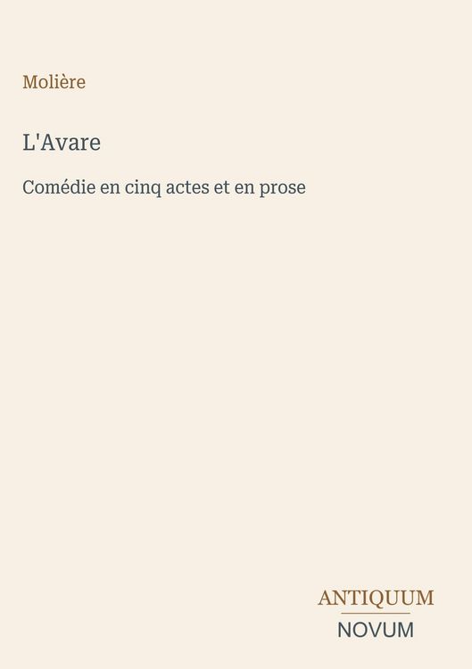 Produktbild: L'Avare