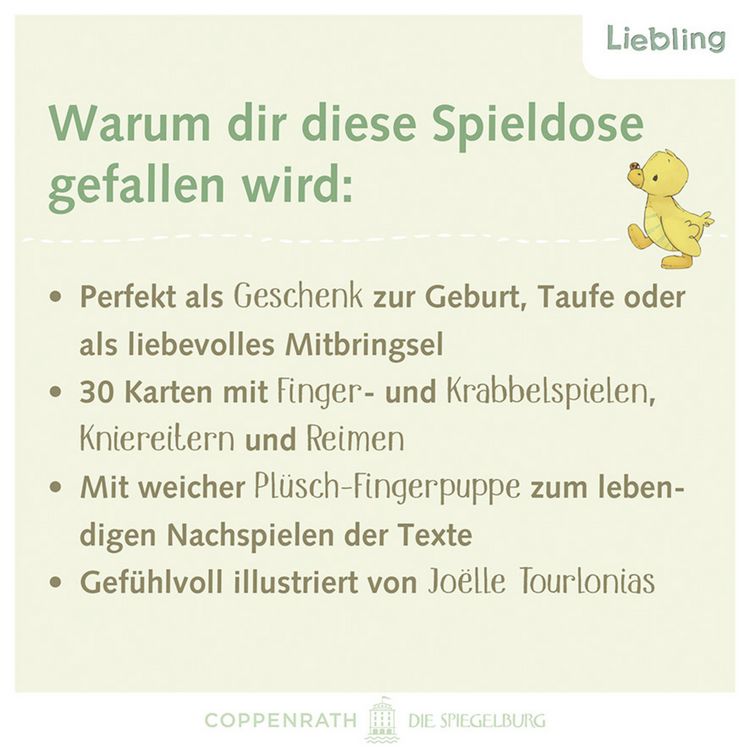 Produktbild: Spieledose &ndash; Sch&ouml;n, dass du da bist!