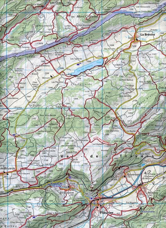 Produktbild: K&uuml;mmerly+Frey Wanderkarte 16 Val de Travers 1:40.000