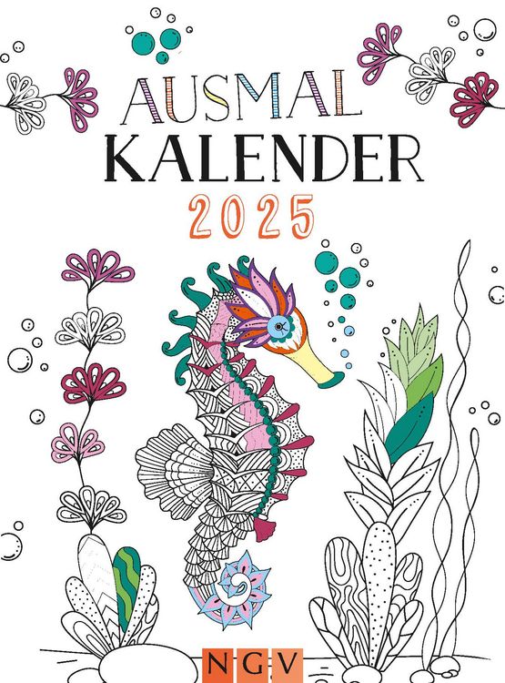 Ausmalkalender 2025 - Kalender | Thalia