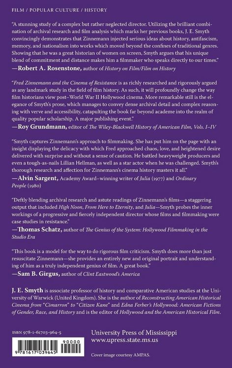 Produktbild: Fred Zinnemann and the Cinema of Resistance