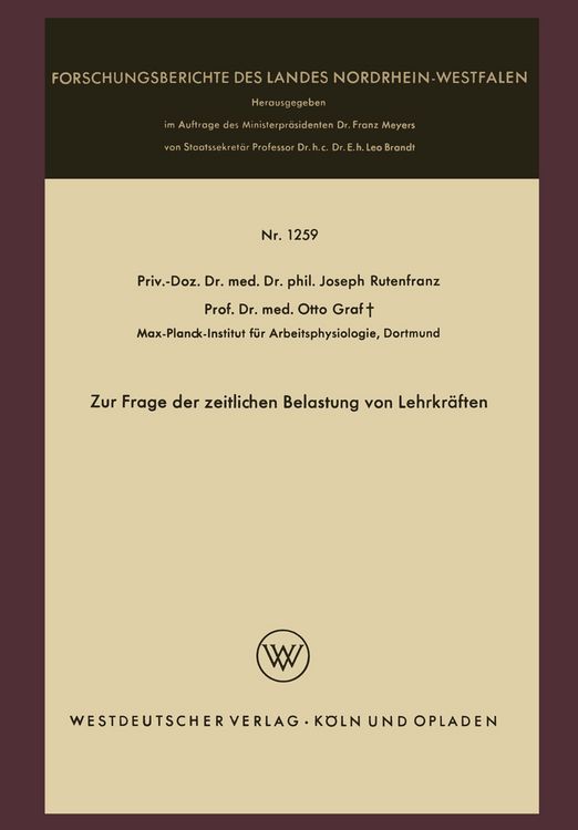 Produktbild: Zur Frage der zeitlichen Belastung von Lehrkr&auml;ften