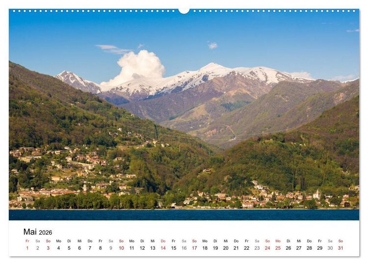 Produktbild: Lago Maggiore - Unterwegs am Westufer (hochwertiger Premium Wandkalender 2026 DIN A2 quer), Kunstdruck in Hochglanz