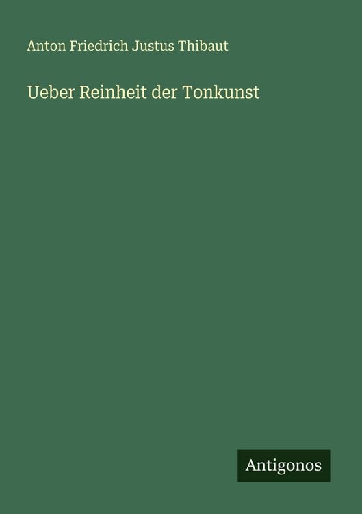 Produktbild: Ueber Reinheit der Tonkunst