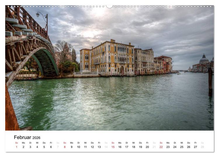 Produktbild: Venedig - La Serenissima 2026 (hochwertiger Premium Wandkalender 2026 DIN A2 quer), Kunstdruck in Hochglanz