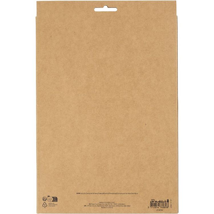 Produktbild: Creativ Company Bastelfilz, A4, Blatt 210x297 mm, Dicke 2 mm, Harmonie in Blau-Gr&uuml;n, 10 Stk