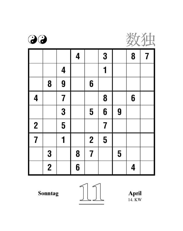 Produktbild: Sudoku Abrei&szlig;kalender 2027