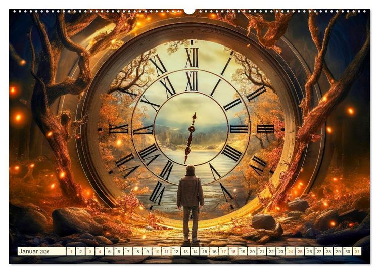 Produktbild: Keine Zukunft ohne die Zeit (hochwertiger Premium Wandkalender 2026 DIN A2 quer), Kunstdruck in Hochglanz