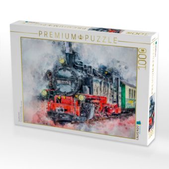 Produktbild: CALVENDO Puzzle Dampflokomotive | 1000 Teile Lege-Gr&ouml;&szlig;e 64x48cm Foto-Puzzle f&uuml;r gl&uuml;ckliche Stunden