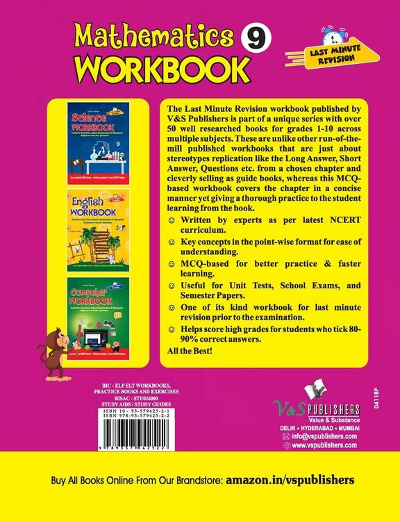 Produktbild: Mathematics Workbook Class 9