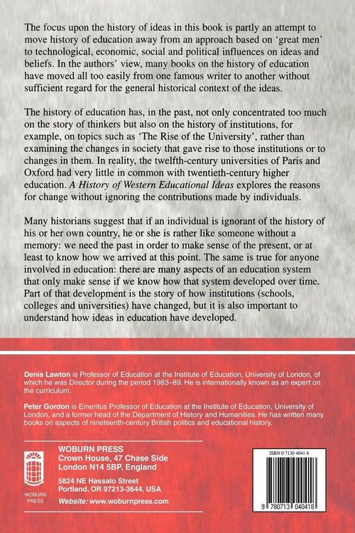 Produktbild: A History of Western Educational Ideas