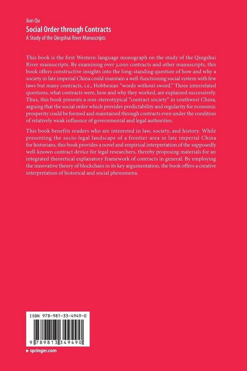 Produktbild: Social Order through Contracts