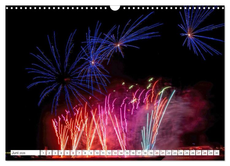 Produktbild: Feuerwerk - Kunstwerke am Himmel (Wandkalender 2026 DIN A3 quer), CALVENDO Monatskalender